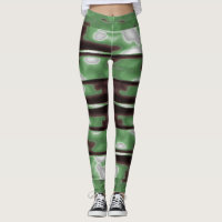 Stripes Camo Pattern Print Leggings