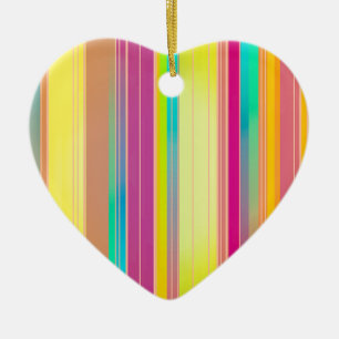 Stripes Ceramic Ornament