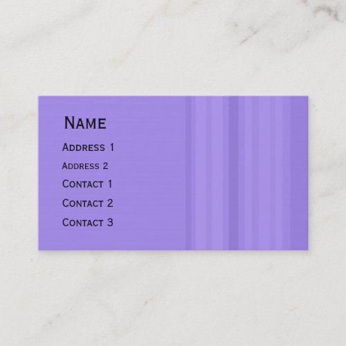 Stripes design pocket calendar business card