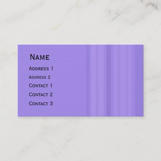 Customizable Stripes design pocket calendar business card