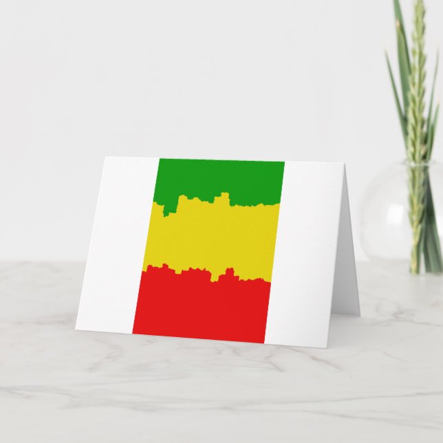 Stripes Design Rasta Card (Front)
