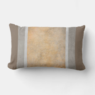 stripes distressed design pillow gray and tan