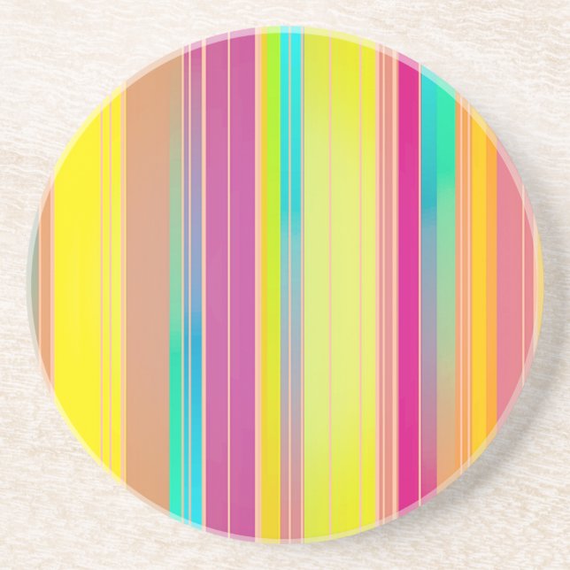 Stripes Drink Coaster (Front)
