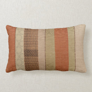 Stripes Earth Tones Throw Pillow