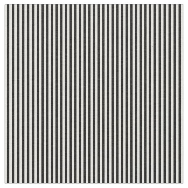 Stripes Fabric, Black-White 06 Fabric (Close Up)