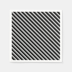 Stripes For Winter Snow Globe Holiday Paper Napkin