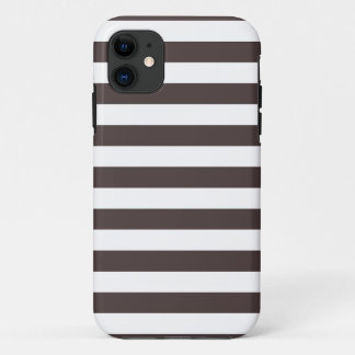 Stripes French Roast Brown iPhone 5 Case