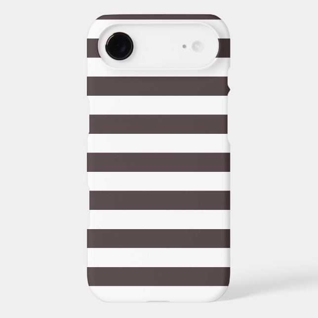 Stripes French Roast Brown iPhone 6 case (Back)