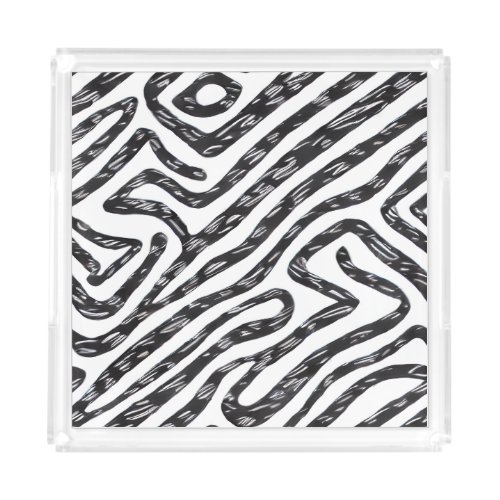 Stripes Galore Zebra_Inspired Acrylic Tray