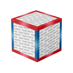 STRIPES gradients - red blue + your ideas Cube