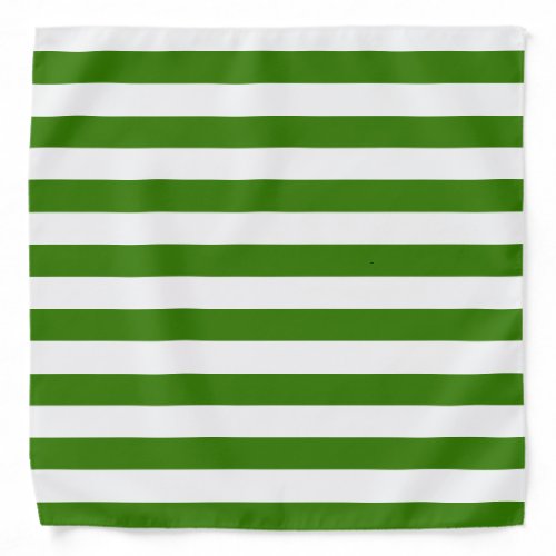 STRIPES Green on any Color Bandana