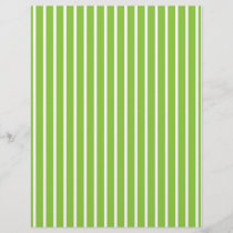 Stripes Green White Baby Scrapbook Paper