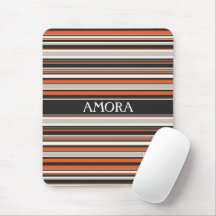 Stripes Grey Orange Minimal Pattern