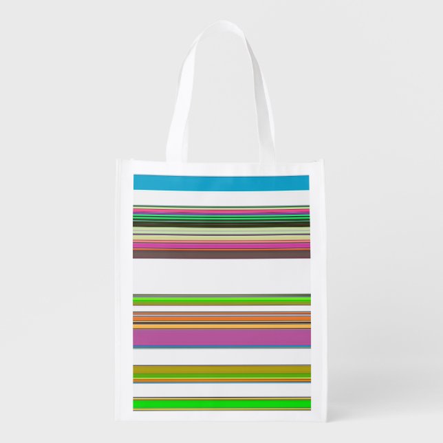 STRIPES GROCERY BAG (Front)
