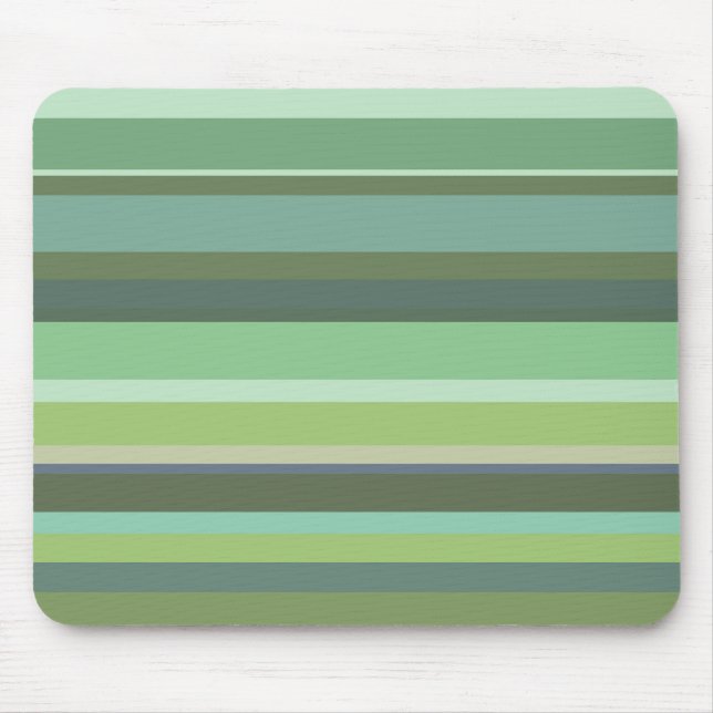 Stripes horizontal green mouse pad (Front)