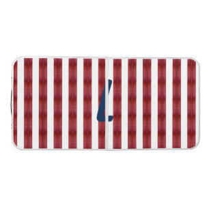 Stripes In Abstract Beer Pong Table