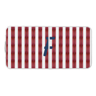 Stripes In Abstract Beer Pong Table