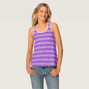 Stripes in Purple Tank Top