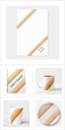 Stripes in Shades of Orange