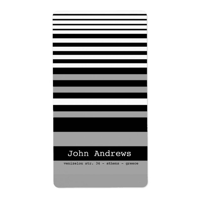 stripes label (Front)