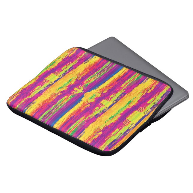 Stripes..... Laptop Sleeve (Front Top)