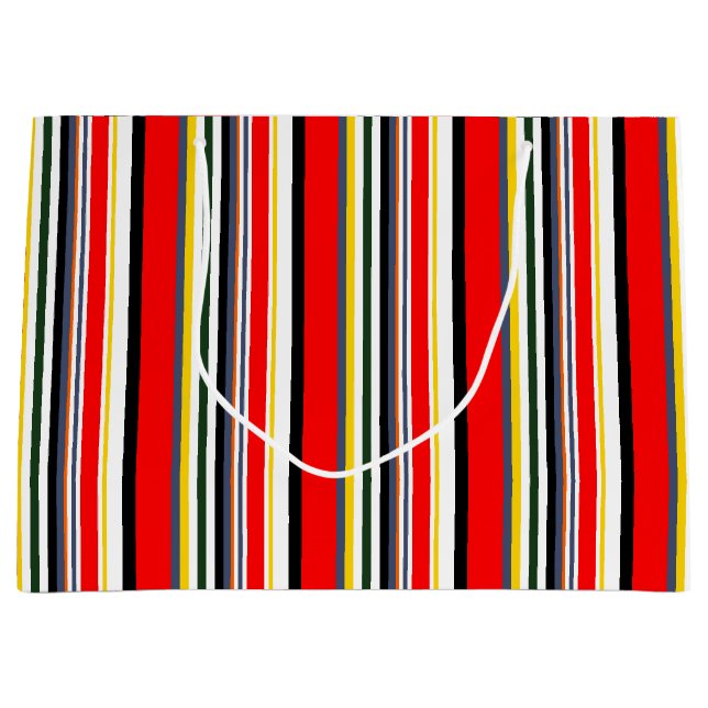 Stripes Large Gift Bag (Front)