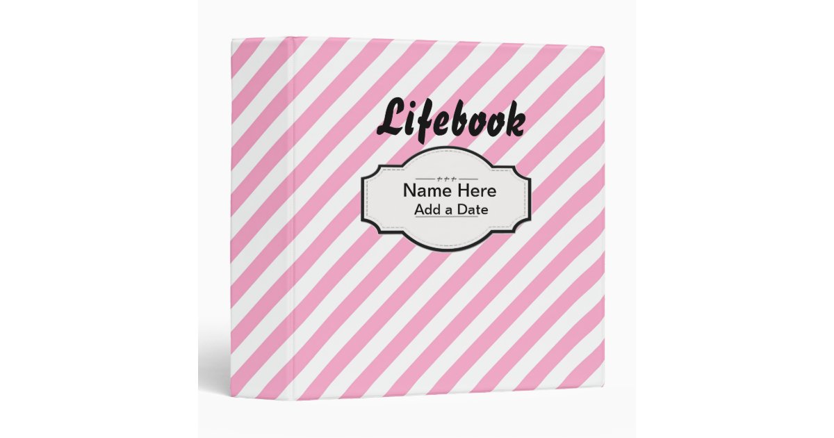 Stripes Lifebook Foster Care Adoption Binder Zazzle