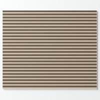 Stripes - Light Brown and Dark Brown Wrapping Paper