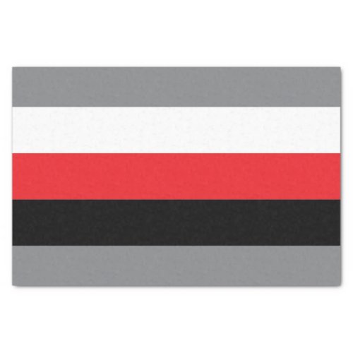 Stripes Lines Pattern Red Black Gray White Tissue Paper