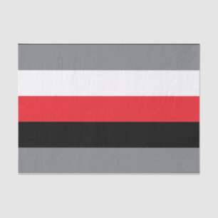 Stripes Lines Pattern Red Black Gray White Tissue Paper