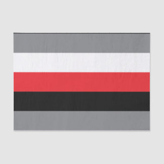 Stripes Lines Pattern Red Black Gray White Tissue Paper