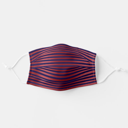 Stripes Lines Red Blue Navy Covid_19 Adult Cloth Face Mask