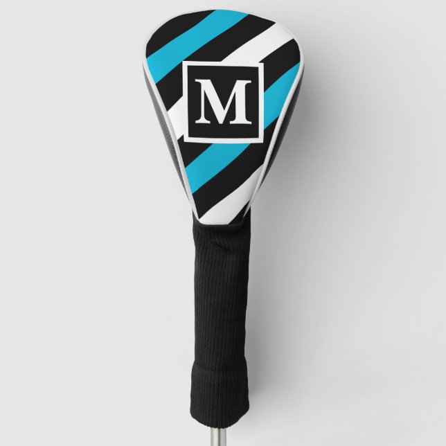 Stripes Monogram Golf Head Cover (Front)