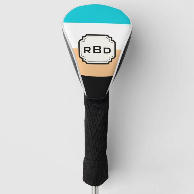 Stripes Monogram Golf Head Cover (Front)