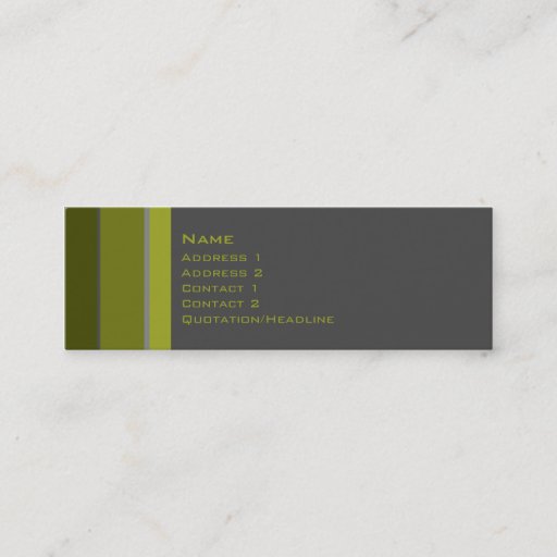 Customizable Stripes No. 0011 Business Card