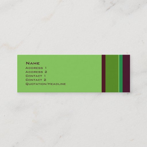 Customizable Stripes No. 0013 Business Card Templates