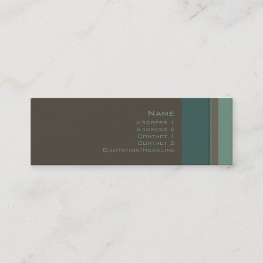 Customizable Stripes No. 0016 Business Card Templates