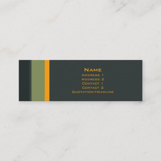 Customizable Stripes No. 0035 Business Cards