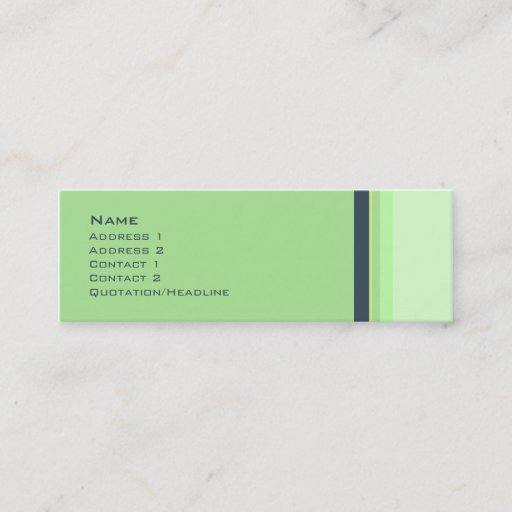 Customizable Stripes No. 0037 Business Card Templates