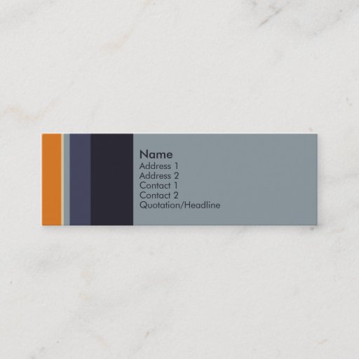Customizable Stripes No. 0038 Business Card