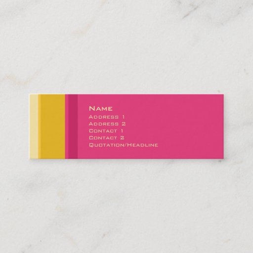 Customizable Stripes No. 0044 Business Card Template