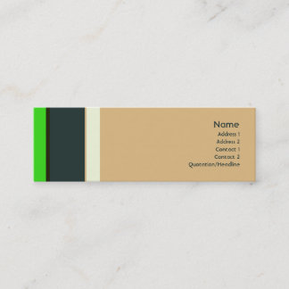 Stripes No. 0066 Mini Business Card