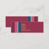 Stripes No. 0077 Mini Business Card (Front/Back)