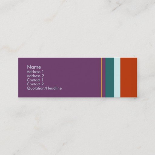 Customizable Stripes No. 0078 Business Card Templates
