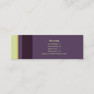 Stripes No. 0106 Mini Business Card