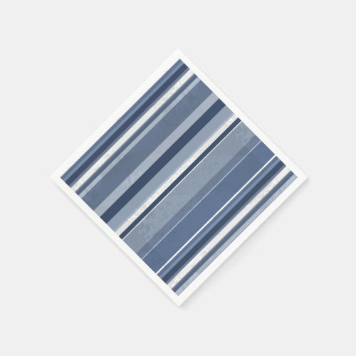 Stripes of Blue Paper Napkins