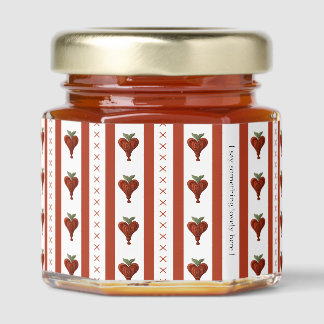Stripes of Hearts,  Honey Jar Favors