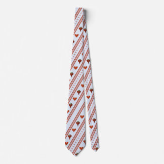 Stripes of Hearts Neck Tie