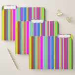 [ Thumbnail: Stripes of Various Colors File Folders ]
