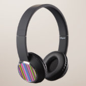 Stripes of Various Colors Headphones (3/4)